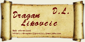 Dragan Lipovčić vizit kartica